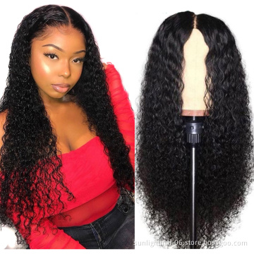 Sunlight human hair wigs  Brazilian Deep curly Lace Front Curly Wigs, brazilian virgin  hair lace front  wigs for black women